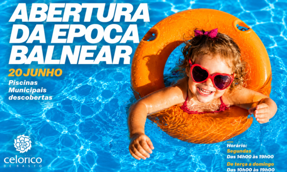 Piscinas descobertas de Celorico de Basto abrem a 20 de junho e dão início à época balnear