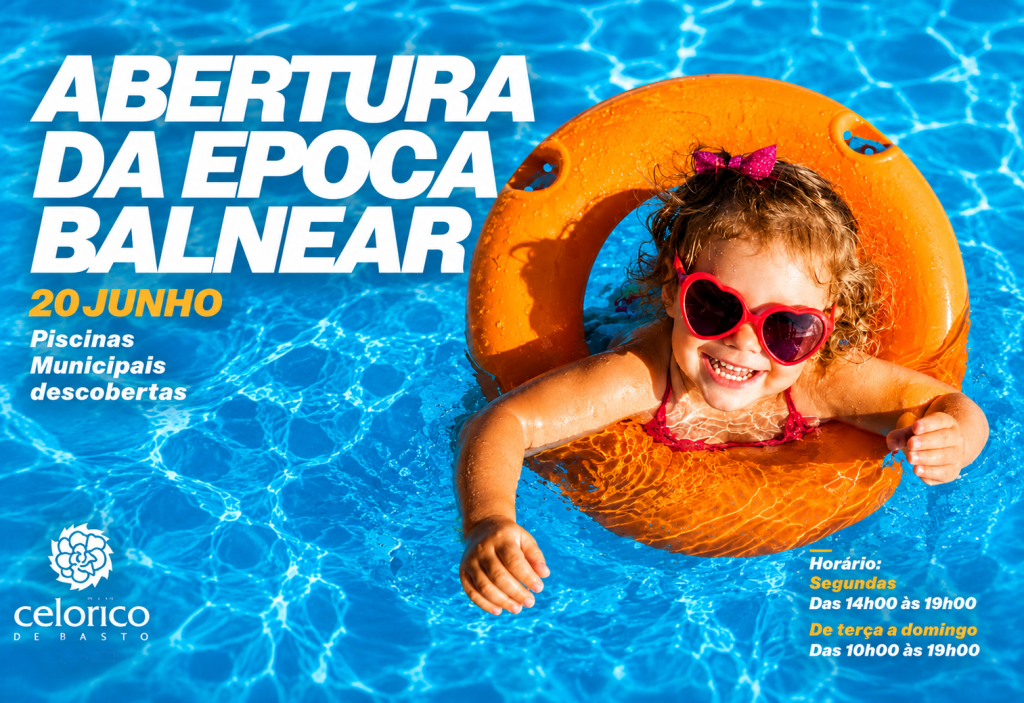 Piscinas descobertas de Celorico de Basto abrem a 20 de junho e dão início à época balnear