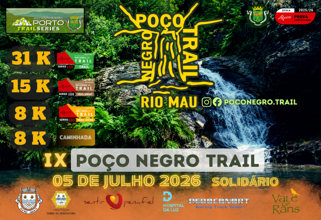 Poço Negro Trail regressa a Rio Mau com percursos para todas as idades e vertente solidária