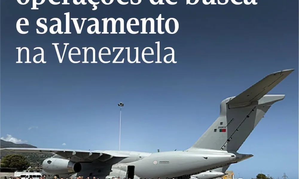 Portugal está a apoiar a missão de busca, salvamento e primeiros socorros na Ven…
