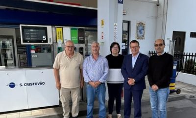 Presidente da Câmara de Paredes visita renovado Posto de Combustível São Cristóvão, em Baltar