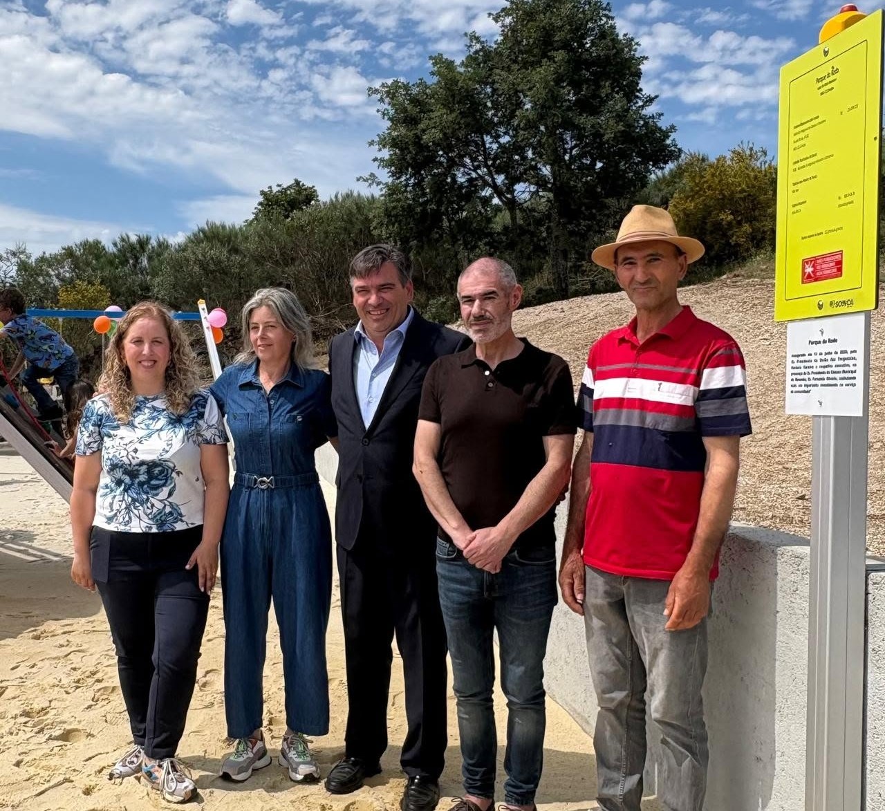Presidente da Câmara de Resende inaugura novo Parque Infantil do Rodo, promovido pela União de Freguesias de Ovadas e Panchorra