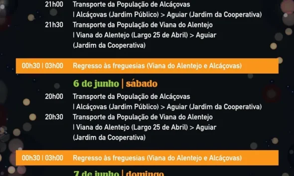 Relembramos os horários dos transportes para a Festa da Primavera !