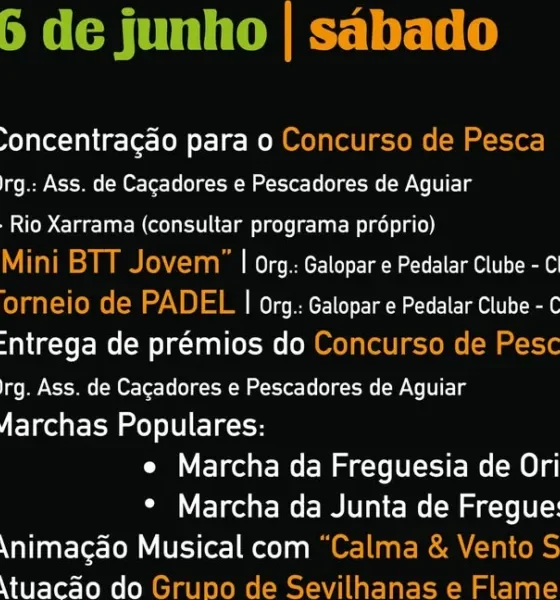 Sábado, na Festa da Primavera! 

Desporto, dança e muita música! 

Contamos con…