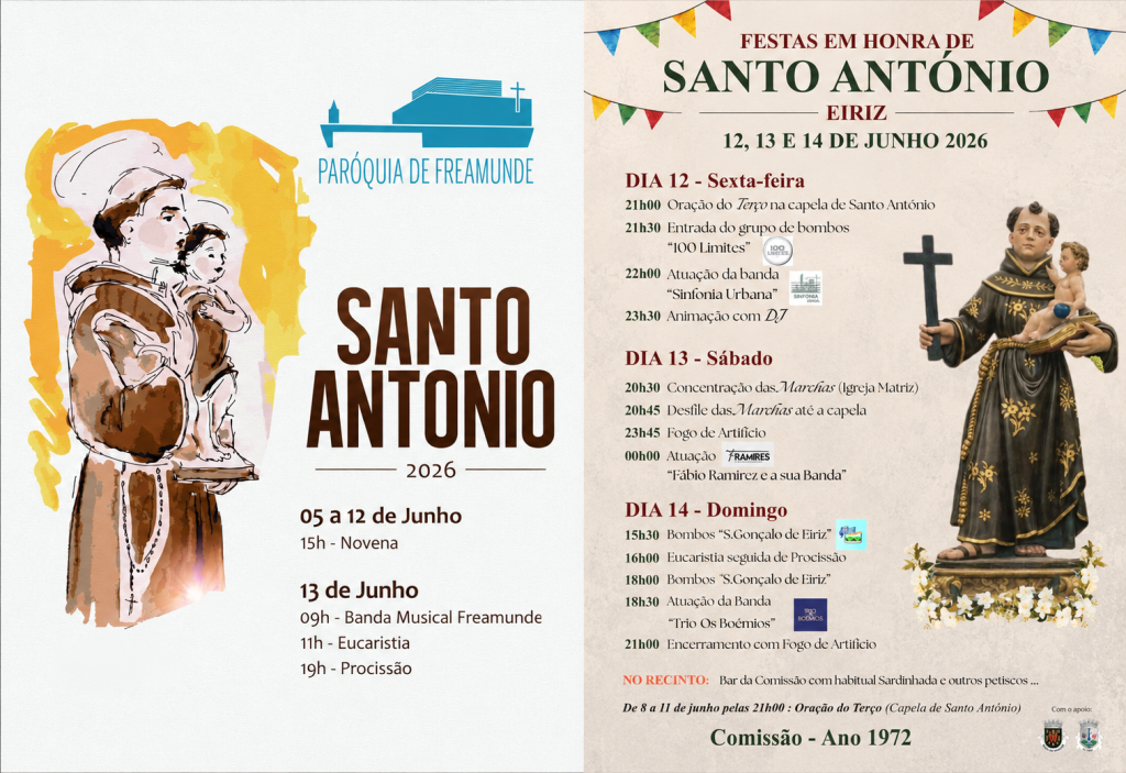 Santo António mobiliza Eiriz e Freamunde para um fim de semana de fé e tradição