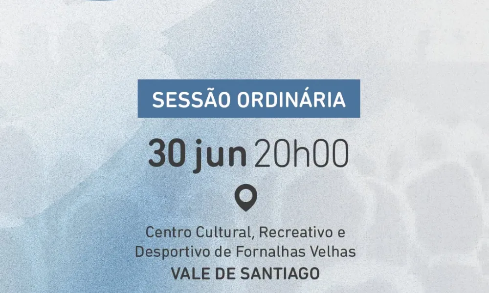 Sessão Ordinária da Assembleia Municipal 

O Município de Odemira informa que …