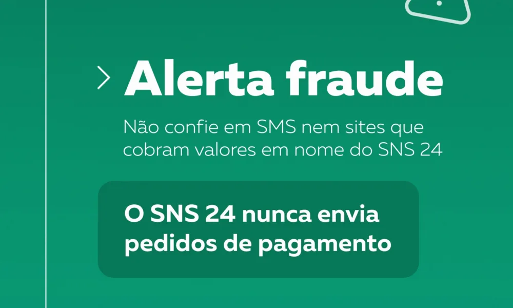 Têm circulado SMS com sites falsos que se fazem passar pelo SNS 24 e pedem pagam…
