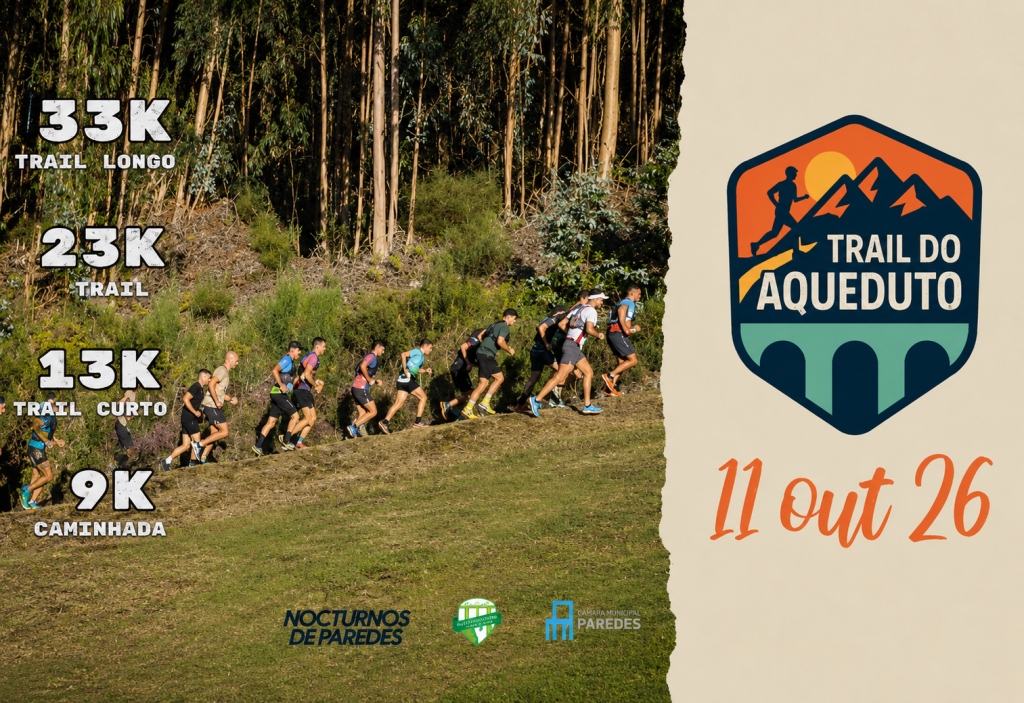 Trail do Aqueduto regressa a Paredes e já abriu inscrições para a 5.ª edição
