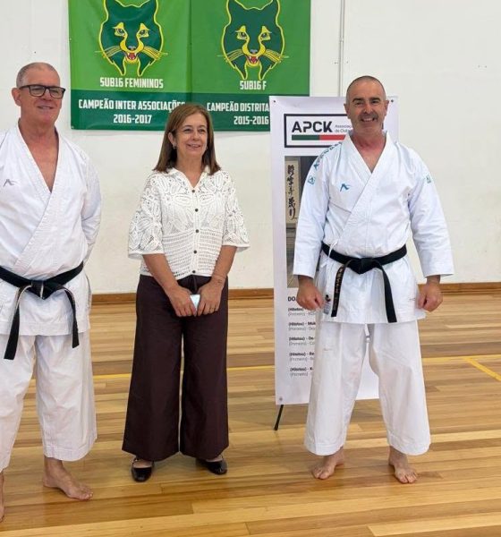 Vereadora Amância Santos marca presença em sessão de exames de graduação de karaté em Paços de Ferreira