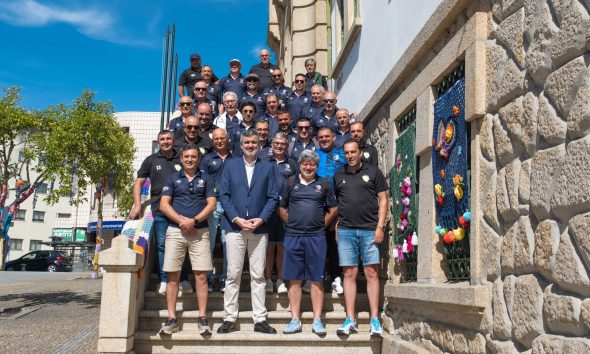 Vice-presidente do Marco de Canaveses recebe comitiva da AD Camacha (Madeira) para intercâmbio desportivo com o GDR de Soalhães
