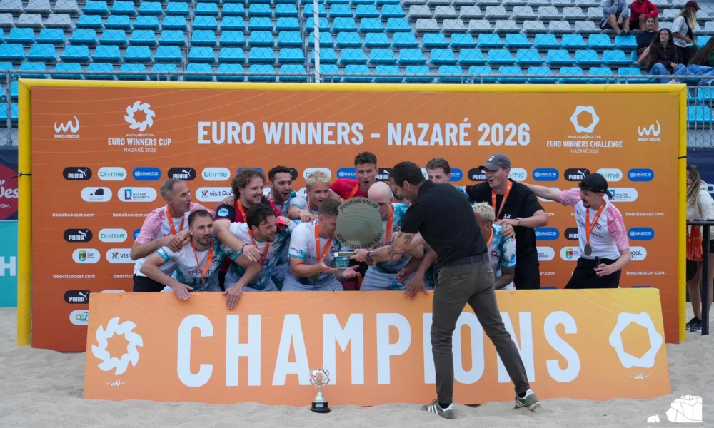 Euro Winners Cup 2026: Nazaré volta a afirmar-se como capital europeia do futebol de praia