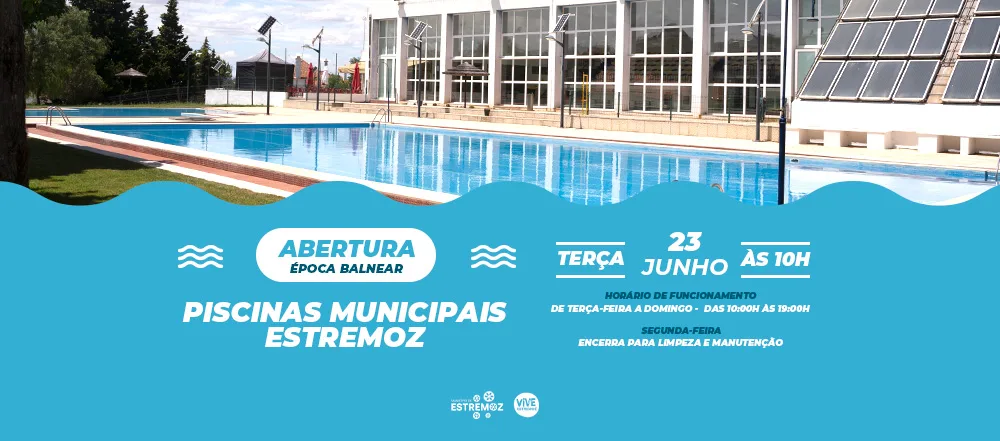 Piscinas exteriores de Estremoz abrem esta terça-feira para inaugurar a época balnear