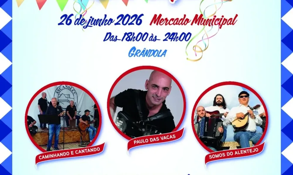 Mercado Municipal de Grândola recebe festa popular “Há Arraial na Praça!” no dia 26 de junho