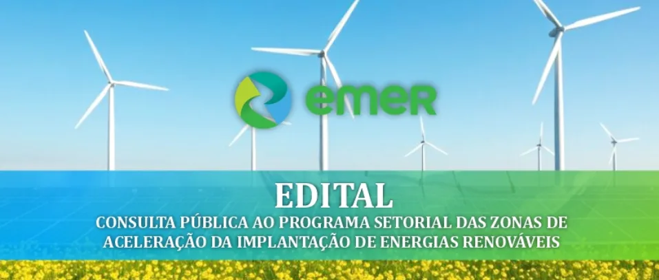 Governo abre consulta pública para o Programa Setorial de Aceleração de Energias Renováveis