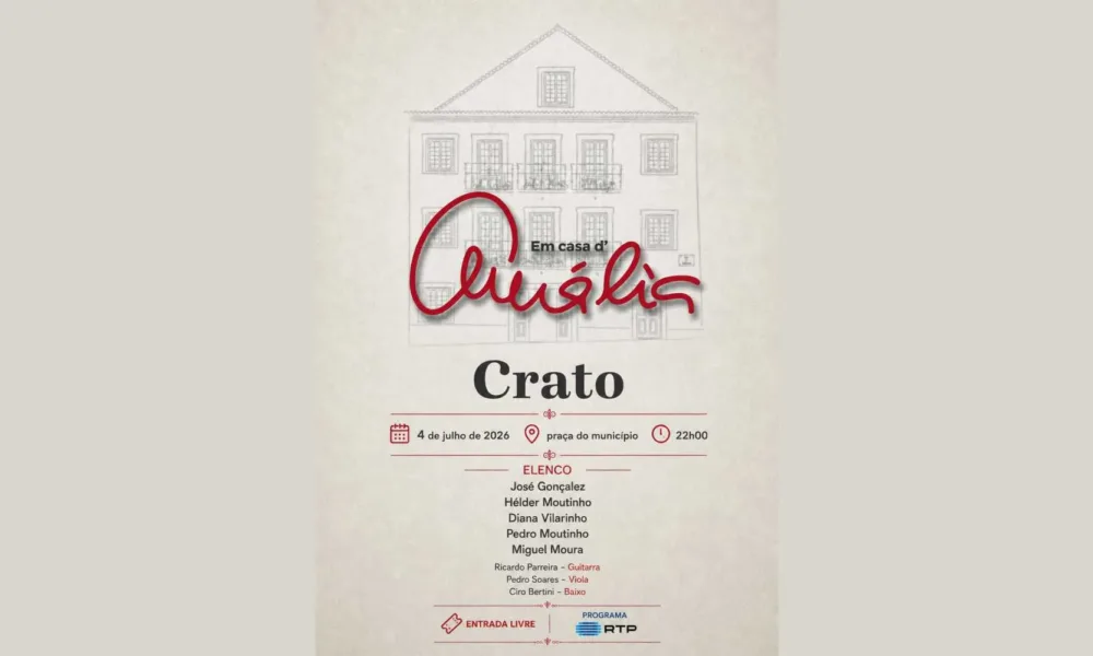 Crato recebe programa “Em Casa D’Amália” com grande noite de fados ao ar livre