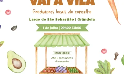 Grândola: Mercado “A Horta Vai à Vila” regressa no dia 1 de julho com produtos frescos e locais
