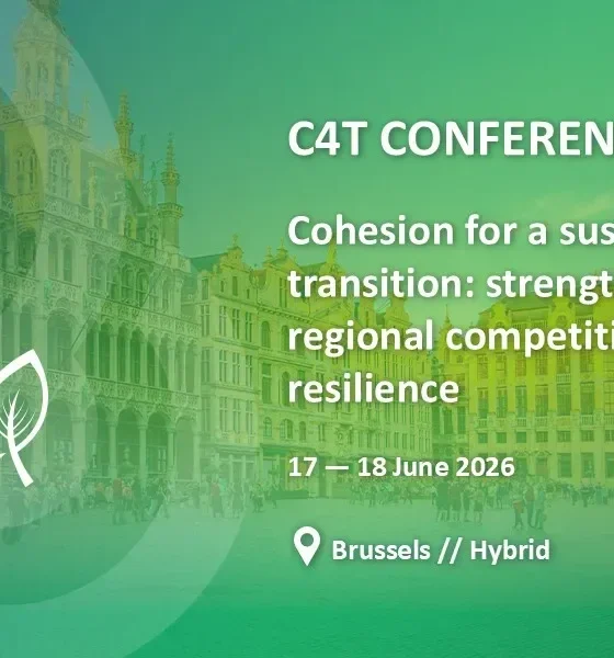 Bruxelas acolhe conferência europeia sobre transição sustentável e competitividade regional