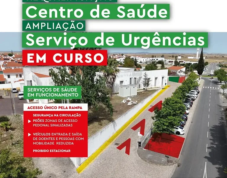 Castro Verde: Obras de requalificação continuam no Centro de Saúde e Urgência com atendimento