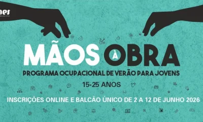 Inscrições abertas para o Programa Ocupacional de Verão “Mãos à Obra 2026” em Sines