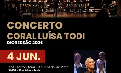 Música: Coral Luísa Todi apresenta dois concertos gratuitos no feriado de 4 de junho