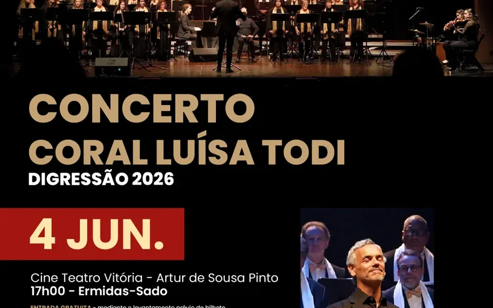 Música: Coral Luísa Todi apresenta dois concertos gratuitos no feriado de 4 de junho