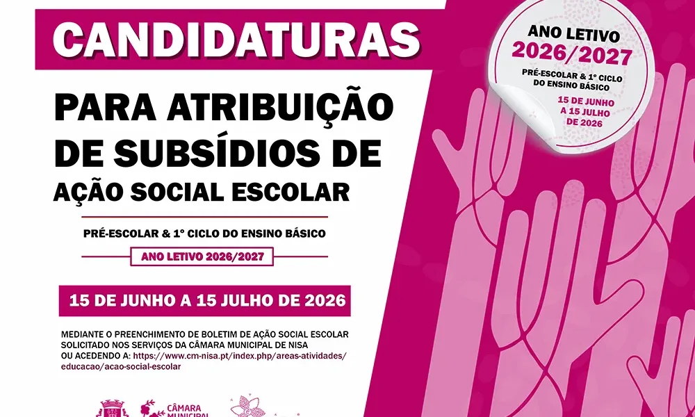 Abertas candidaturas para subsídios de Ação Social Escolar para o ano letivo 2026/2027
