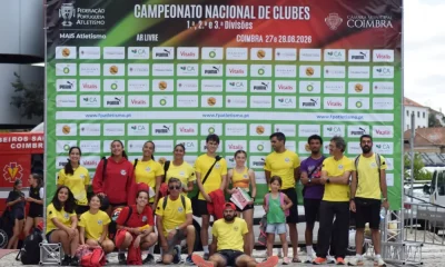 Clube de Atletismo da Nazaré assinala a participação histórica no Campeonato Nacional de Clubes da 3ª Divisão