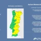 Atenção aos Avisos Meteorológicos, para hoje, em Portugal Continental e Arquipé…