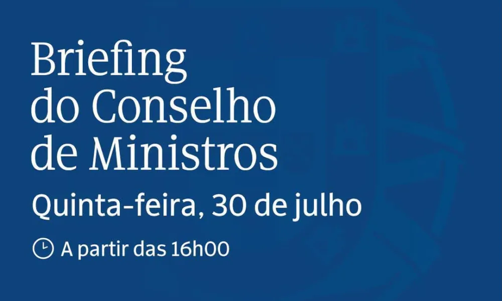 Assista à transmissão em direto do Briefing do Conselho de Ministros nas redes s…
