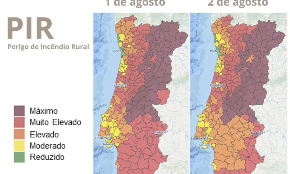 As condições meteorológicas previstas para os próximos dias — com temperaturas …