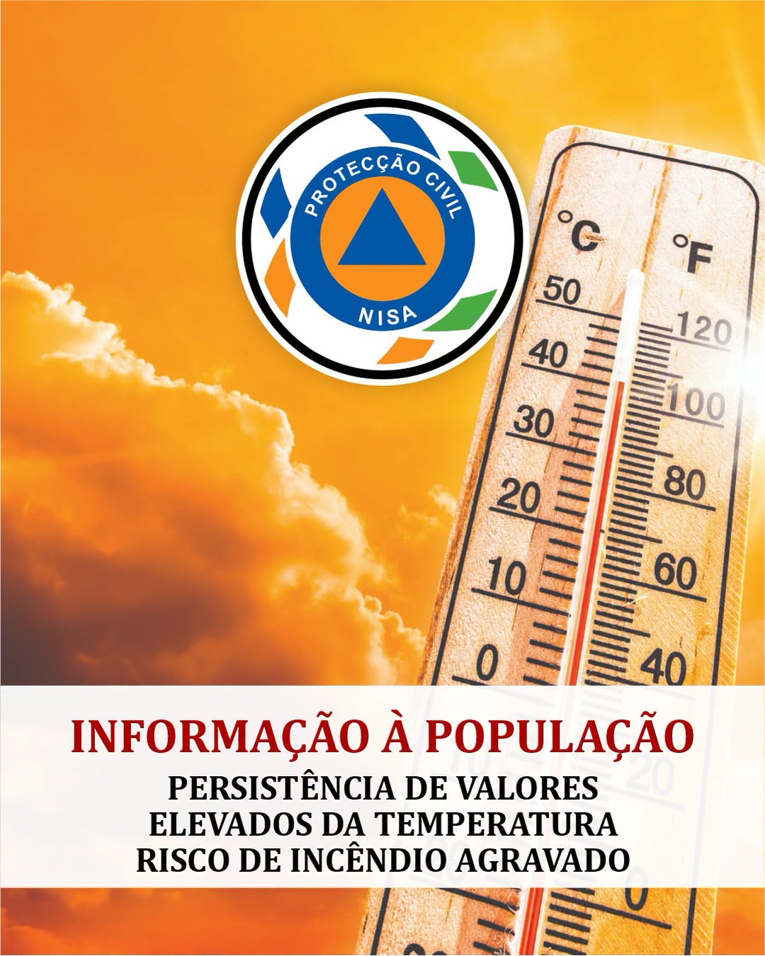 𝐀𝐯𝐢𝐬𝐨 𝐚̀ 𝐏𝐨𝐩𝐮𝐥𝐚𝐜̧𝐚̃𝐨 | 𝐏𝐞𝐫𝐬𝐢𝐬𝐭𝐞̂𝐧𝐜𝐢𝐚 𝐝𝐞 𝐓𝐞𝐦𝐩𝐞𝐫𝐚𝐭𝐮𝐫𝐚𝐬 𝐄𝐥𝐞𝐯𝐚𝐝𝐚𝐬 𝐞 𝐑𝐢𝐬𝐜𝐨 𝐝𝐞 𝐈𝐧𝐜𝐞̂𝐧… 𝐀𝐯𝐢𝐬𝐨 𝐚̀ 𝐏𝐨𝐩𝐮𝐥𝐚𝐜̧𝐚̃𝐨 | 𝐏𝐞𝐫𝐬𝐢𝐬𝐭𝐞̂𝐧𝐜𝐢𝐚 𝐝𝐞 𝐓𝐞𝐦𝐩𝐞𝐫𝐚𝐭𝐮𝐫𝐚𝐬 𝐄𝐥𝐞𝐯𝐚𝐝𝐚𝐬 𝐞 𝐑𝐢𝐬𝐜𝐨 𝐝𝐞 𝐈𝐧𝐜𝐞̂𝐧…