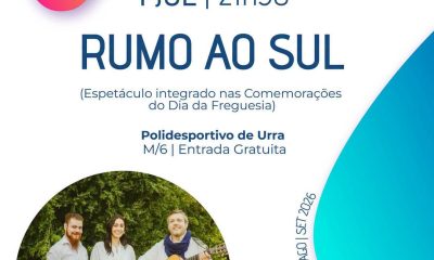 CULTURA NAS FREGUESIAS 2026

Dia 4 de julho, às 21h30, no Polidesportivo de Urra…