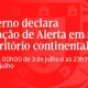 Governo declara situação de alerta em todo o território continental