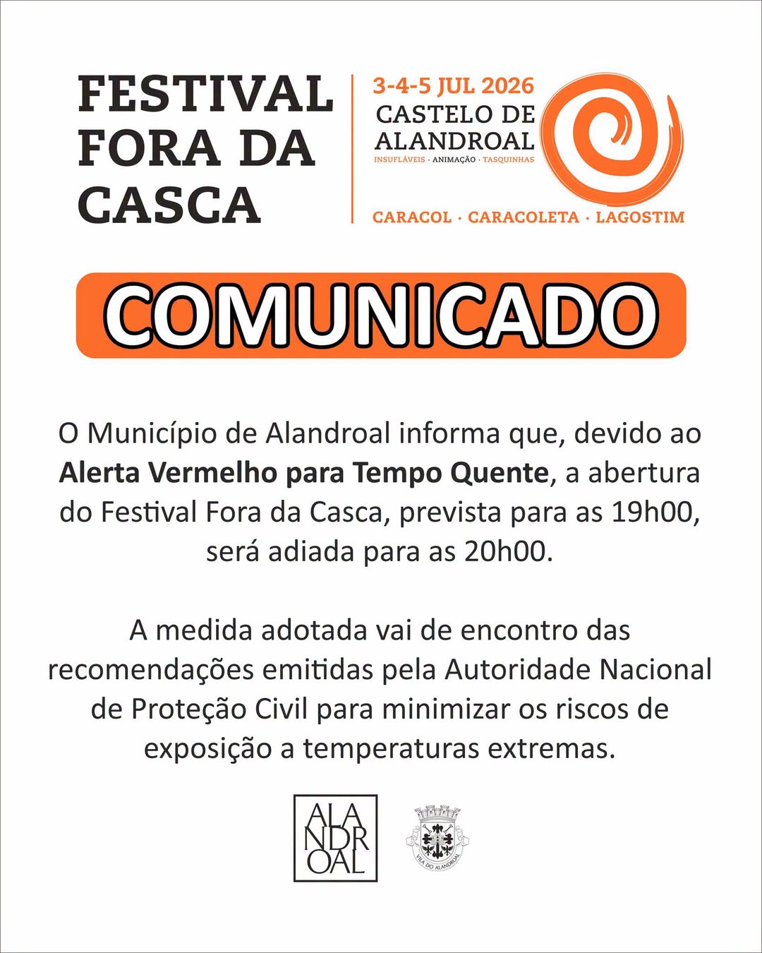 Comunicado – Abertura do Festival Fora da Casca