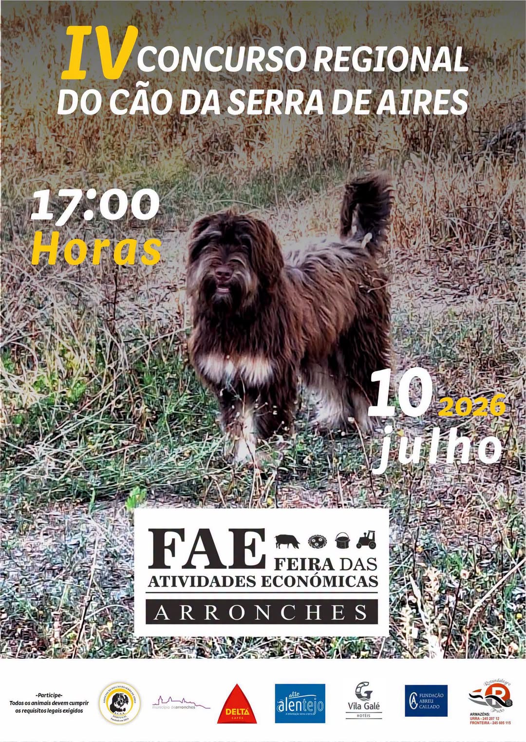 IV CONCURSO DO CÃO SERRA DE AIRES

(Integrado na XV Feira das Atividades Económi…
