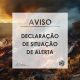AVISO – DECLARAÇÃO DE SITUAÇÃO DE ALERTA

Com a manutenção da onda de calor, com…