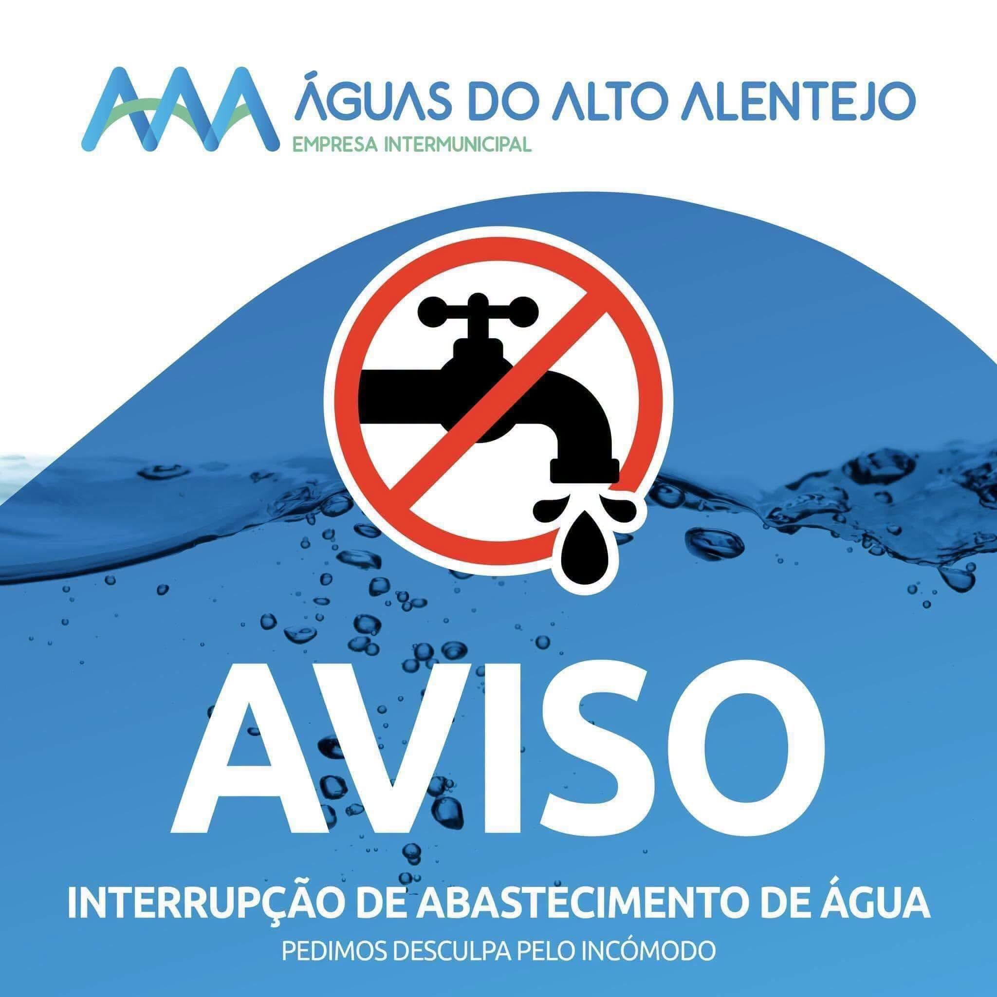 ÁGUAS DO ALTO ALENTEJO – AVISO N.º 204 / 2026

INTERRUPÇÃO NO ABASTECIMENTO DE Á…