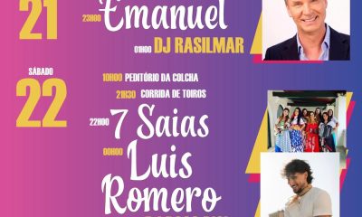 𝑭𝑬𝑺𝑻𝑨𝑺 𝑫𝑬 𝑽𝑬𝑹𝑨̃𝑶 2026 
As tradicionais Festas de Verão, em honra de Nosso Senh…