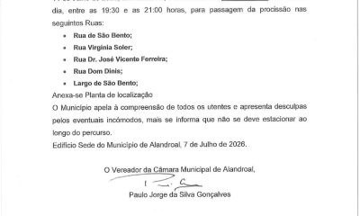 Corte/Condicionamento de Trânsito

dia 11 de julho entre as 19:30 e as 21:00

Co…