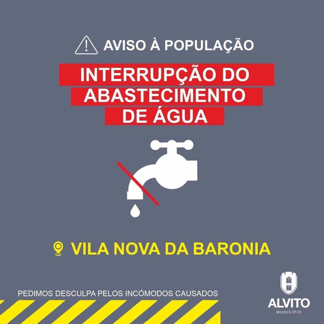 Corte no abastecimento de água – Vila Nova da Baronia

Informamos que foi necess…