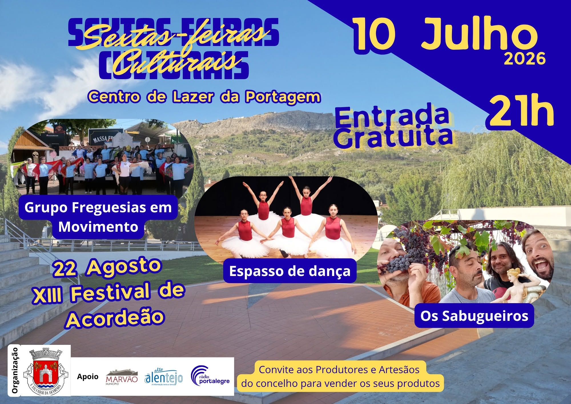 DIVULGAÇÃO

 Sexta-Feira Cultural
 Hoje
 21h00
 Anfiteatro do Centro de Lazer d…