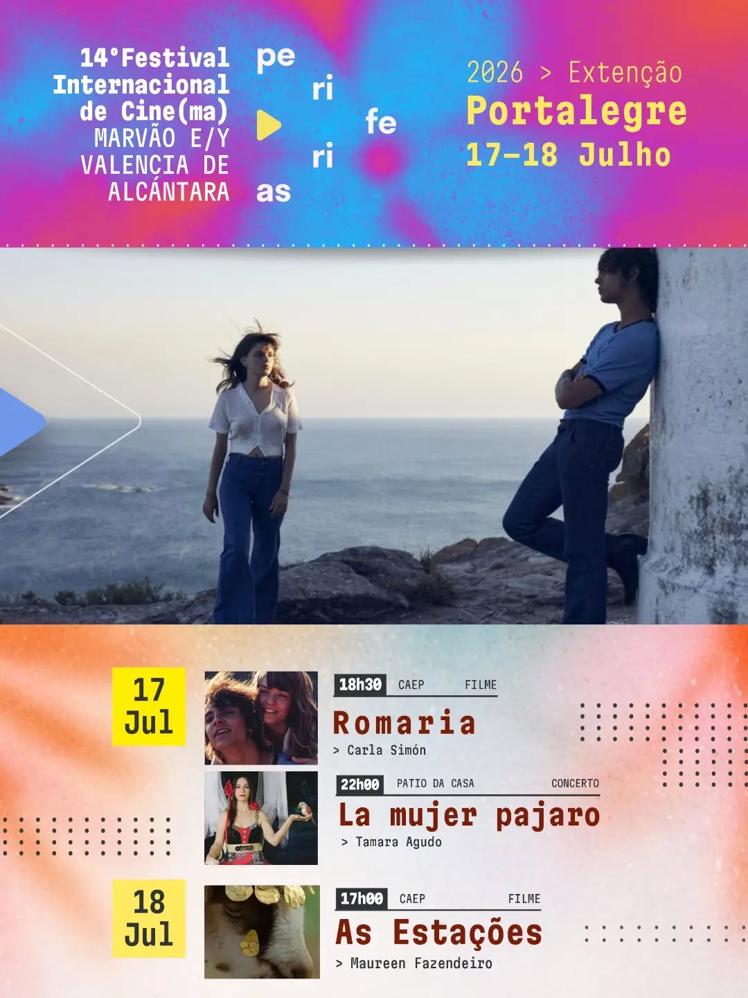 17 e 18 JUL. SEX. e SÁB.
Festival Internacional de Cinema PERIFERIAS – 14º anive…