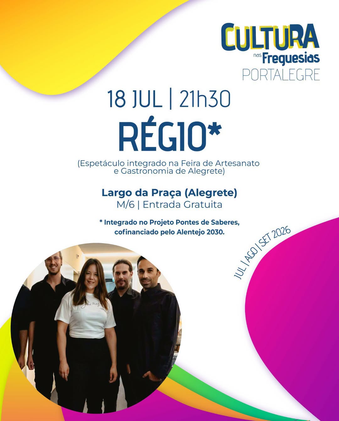 CULTURA NAS FREGUESIAS 2026

Este sábado, dia 18, pelas 21h30, não perca o espet…