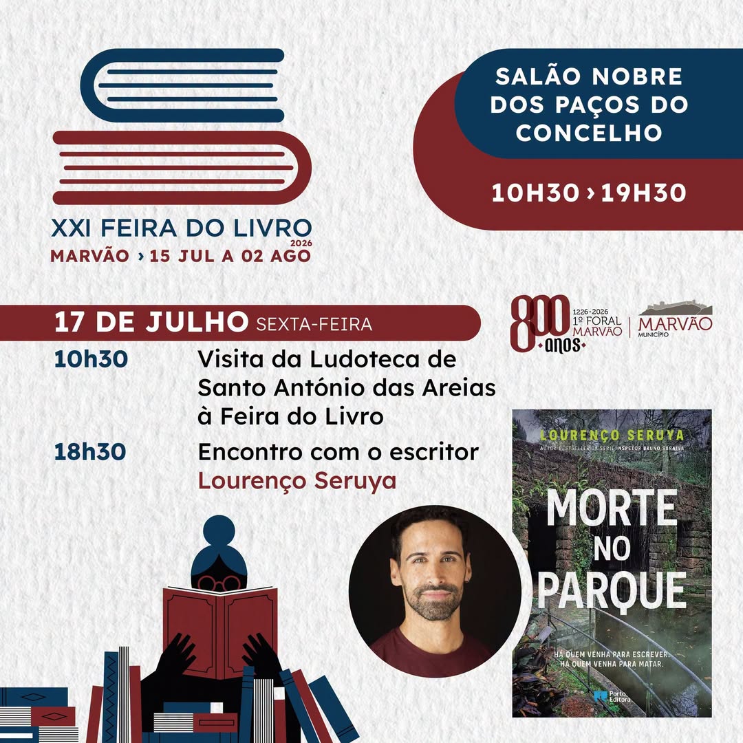 XXI Feira do Livro de Marvão 
 Salão Nobre dos Paços do Concelho
 10h30/19h30

…