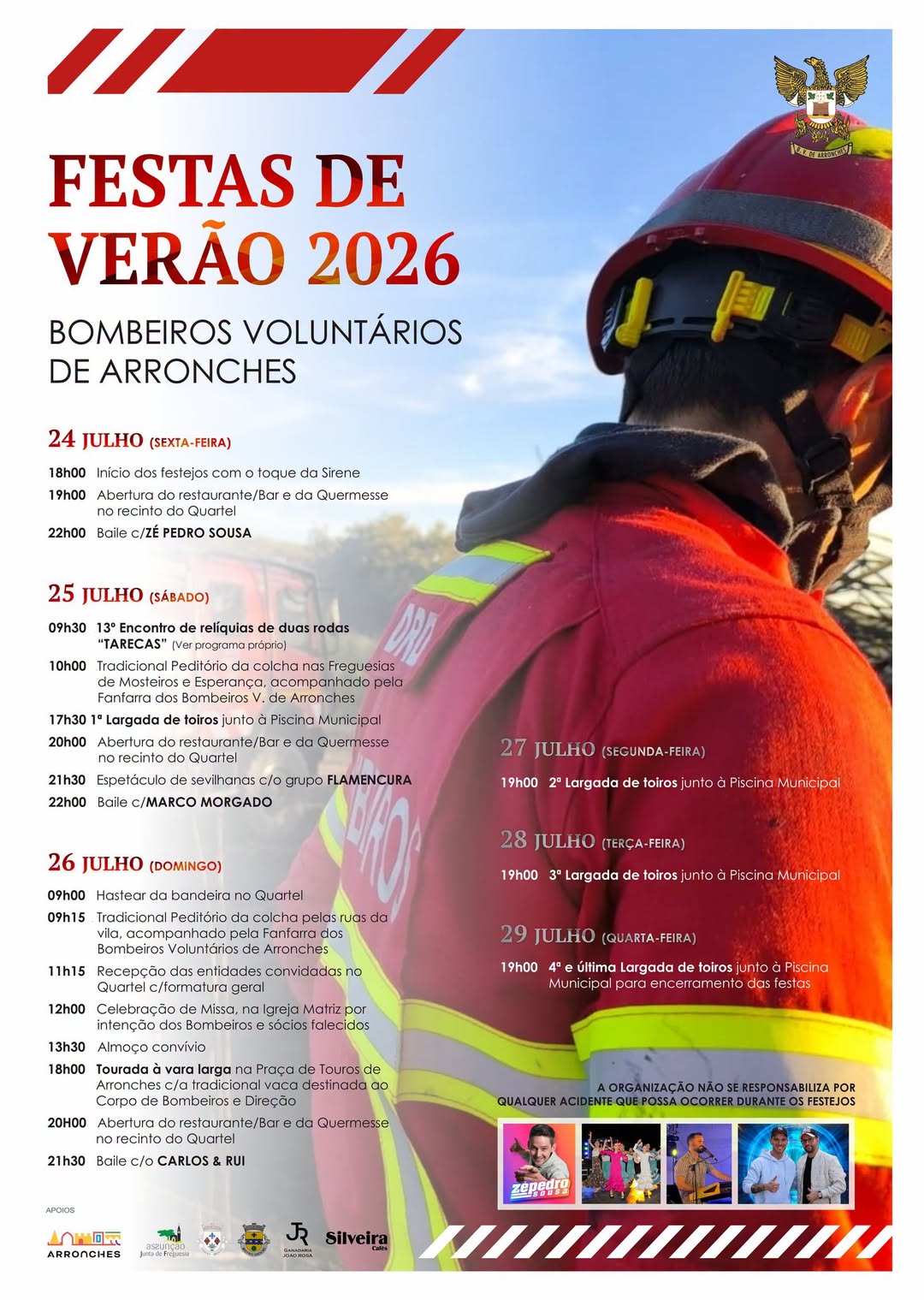 DIVULGAÇÃO

FESTAS DE VERÃO DOS BOMBEIROS VOLUNTÁRIOS DE ARRONCHES

De 24 (sexta…