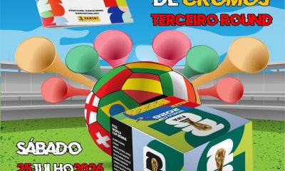 Encontro para troca de cromos – Segundo Round 
25 de julho
10h00 às 12h00
 Bibli…