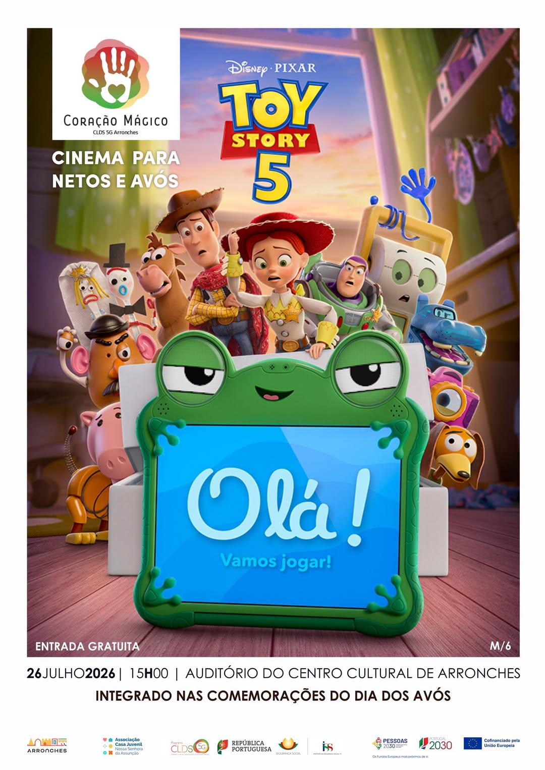 DIVULGAÇÃO

CINEMA | TOY STORY 5

26 de julho (domingo) | 15H00 | Auditório do C…