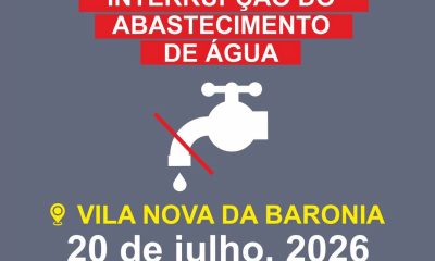 Interrupção no Abastecimento de Água – Vila Nova da Baronia

Na sequência de uma…