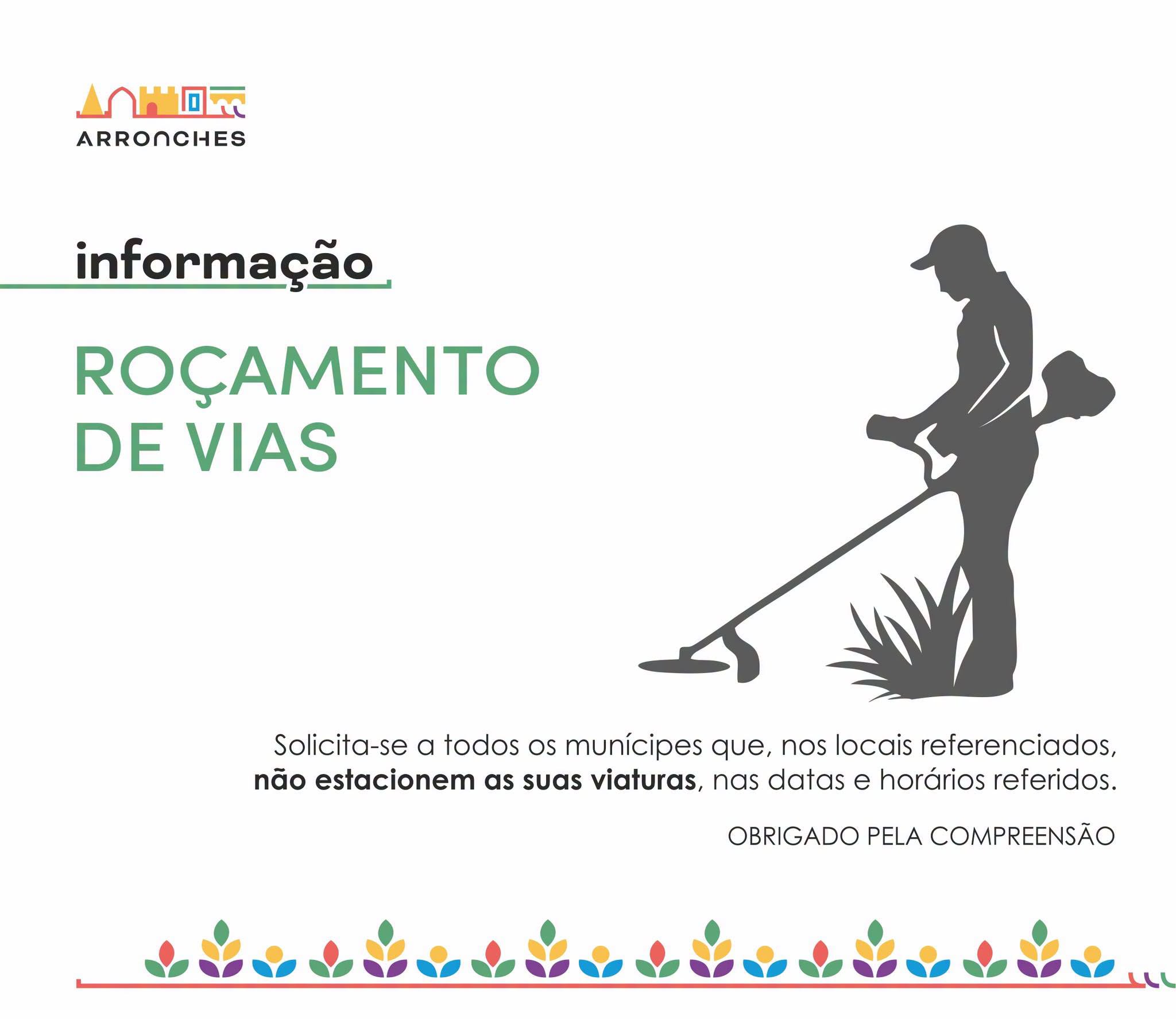 AVISO | ROÇAMENTO DE VIAS NO BAIRRO DE SANTO ANTÓNIO

O Município de Arronches i…