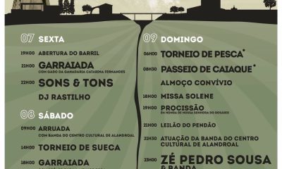 Tradicionais Festas em Honra de Nossa Senhora do Rosário 
 de 7 a 10 de agosto 
…